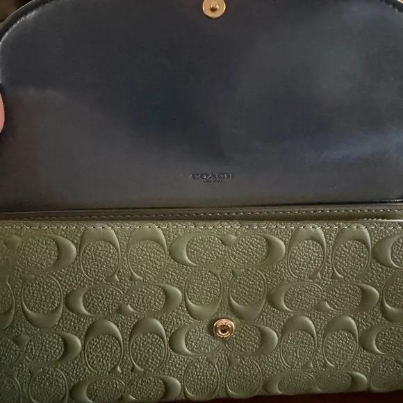 Coach Leather Rivet Slim Envelope Wallet - Picture 13 of 13